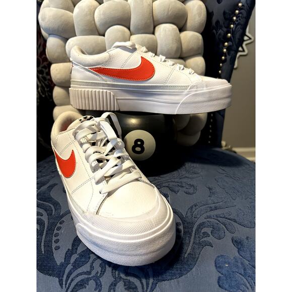 Nike Air Orange Swoop with Leopard Print Tongue Size 7/EU 38 - Picture 1 of 7